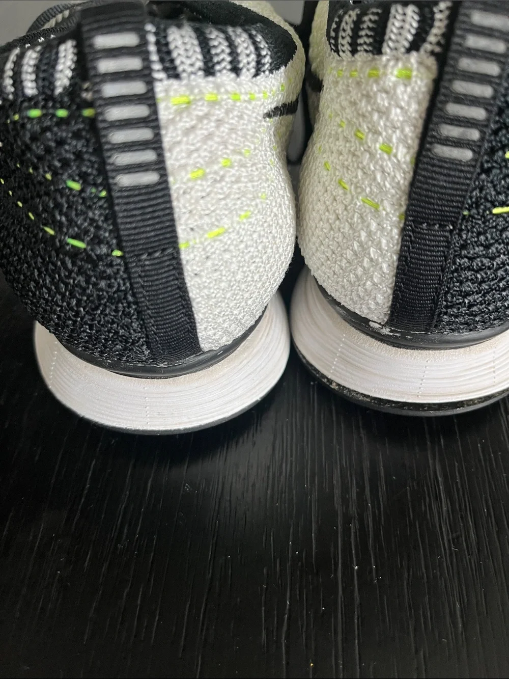 Nike Flyknit Sneakers - Black, White & Neon Green